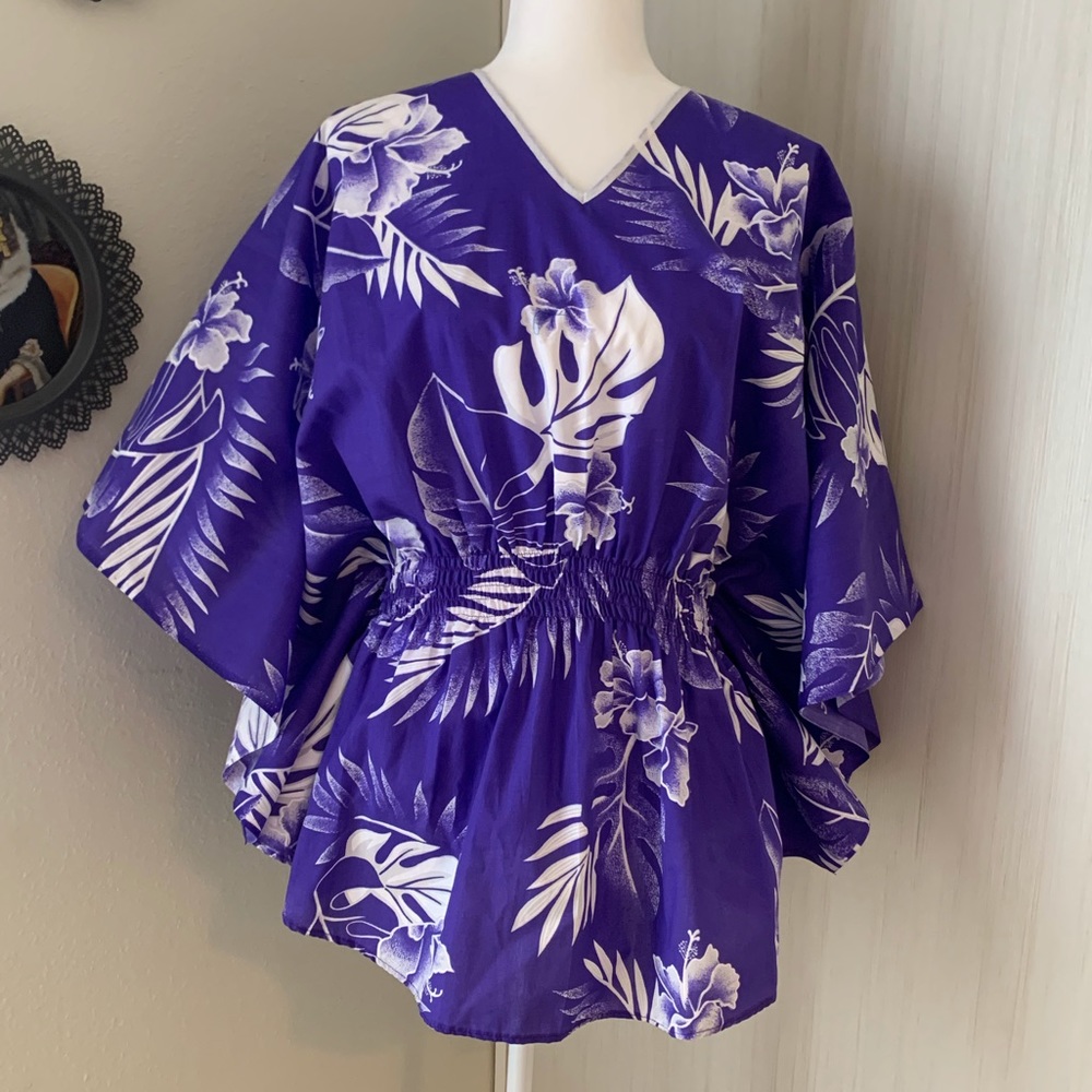 Halftan, Caftan, Short Beach Cover Up Kaftan. OS